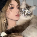 微信优质好看的抱着猫咪高清女头图片