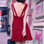 2022红色的微信头像女生图片