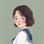 2023高清很火的微信头像手绘女生图片