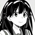 2023超火的女生动漫黑白漫画微信头像图片