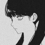 2022女生黑白卡通头像图片