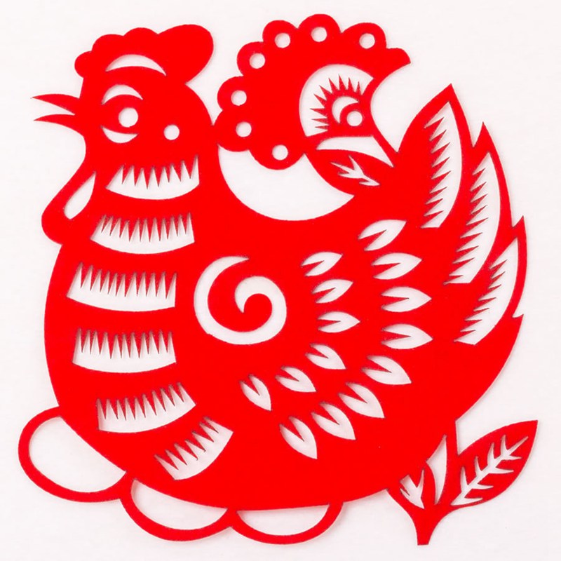中国风十二生肖剪纸红色头像图片(图10)