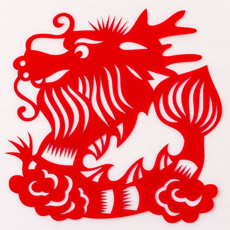 中国风十二生肖剪纸红色头像图片(图5)