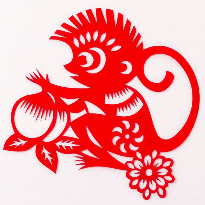 中国风十二生肖剪纸红色头像图片(图9)