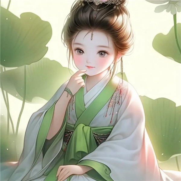 素雅清新脱俗绝美古风仙气女头像图片(图2)