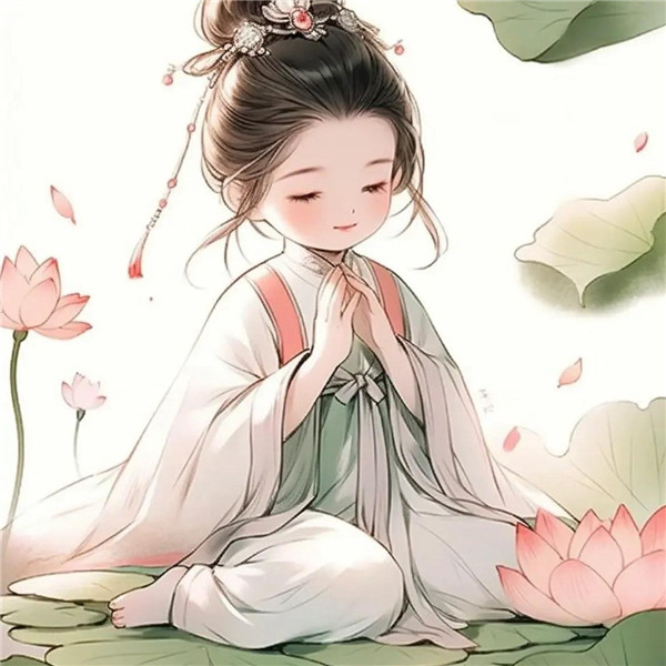 素雅清新脱俗绝美古风仙气女头像图片(图9)