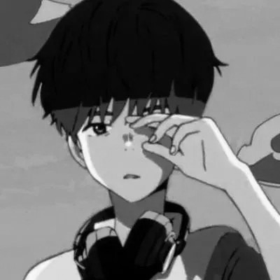 高品质黑白动漫男头图片(图88)