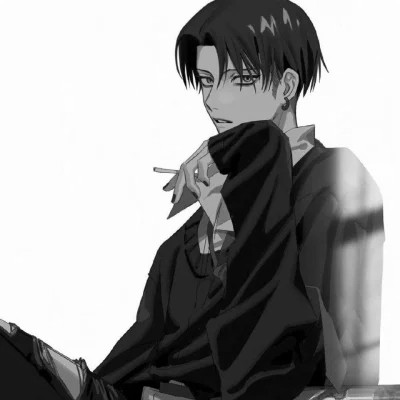 高品质黑白动漫男头图片(图45)
