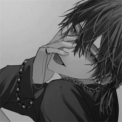 高质量黑白动漫男头(图100)