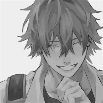 高质量黑白动漫男头(图103)