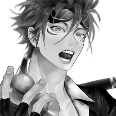 高质量黑白动漫男头(图105)