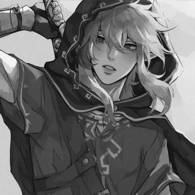 高品质黑白动漫男头图片(图79)