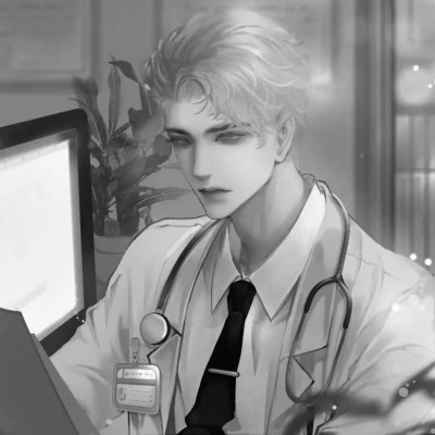高品质黑白动漫男头图片(图67)
