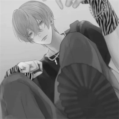 高质量黑白动漫男头(图99)