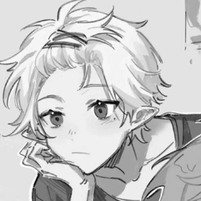 高品质黑白动漫男头图片(图53)