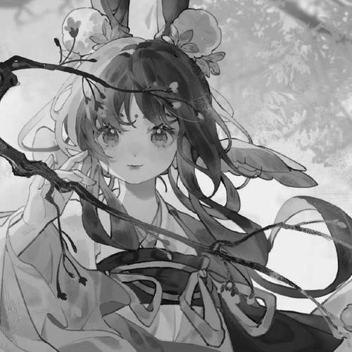 女生好看高清黑白古风头像图片(图56)