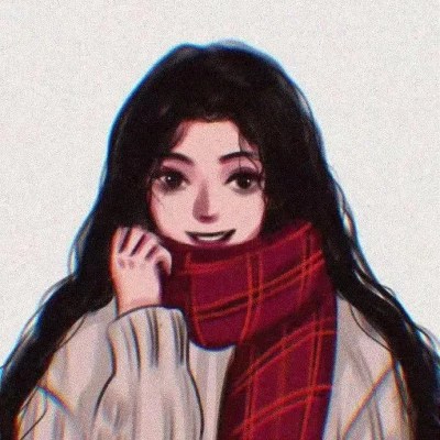 女生手绘动漫新年过年跨年头像图片(图2)