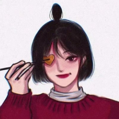 女生手绘动漫新年过年跨年头像图片(图8)