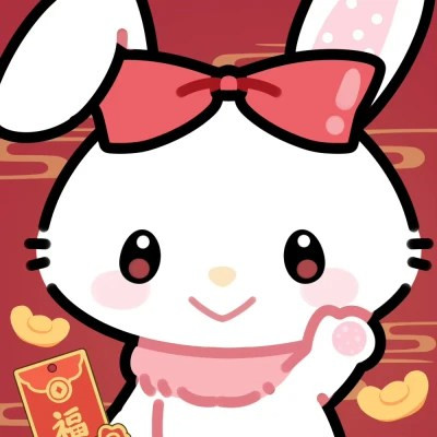 三丽鸥跨年过年新年可爱喜庆头像图片(图6)