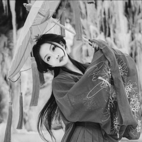 女生好看高清黑白古风头像图片(图95)