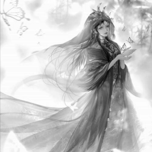 女生好看高清黑白古风头像图片(图49)