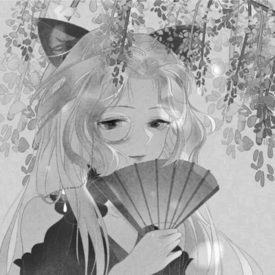 古代女子黑白古风头像(图85)