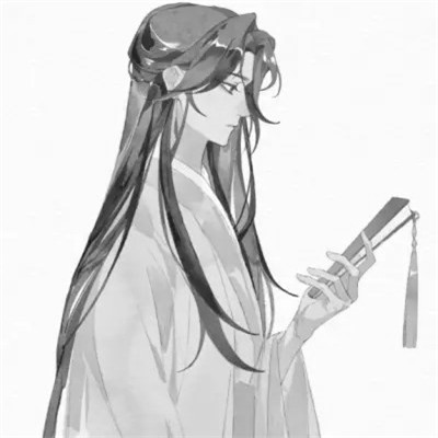 男生古风黑白帅哥头像图片(图60)