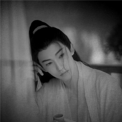 黑白古风男生头像(图51)