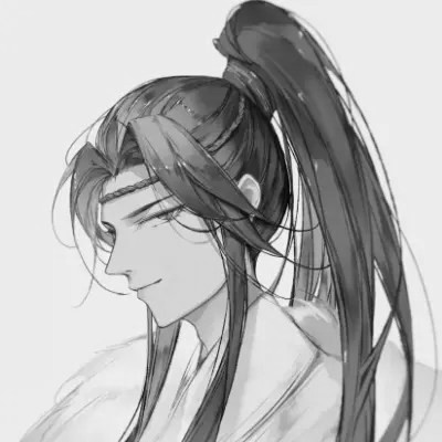 男生古风黑白帅哥头像图片(图58)