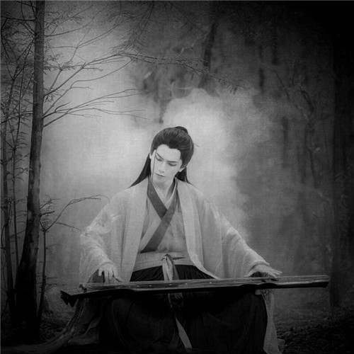 黑白古风男生头像(图65)