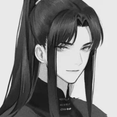男生古风黑白帅哥头像图片(图65)