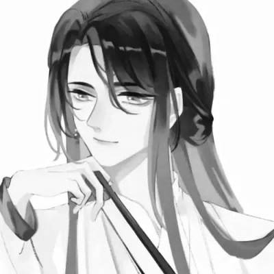 男生古风黑白帅哥头像图片(图67)