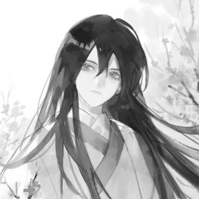 男生帅气古风黑白头像图片(图75)
