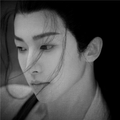 黑白古风男生头像(图52)