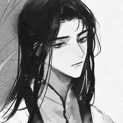 男生古风黑白帅哥头像图片(图98)
