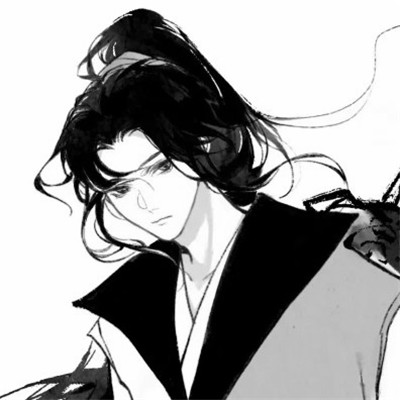 男生古风黑白帅哥头像图片(图64)