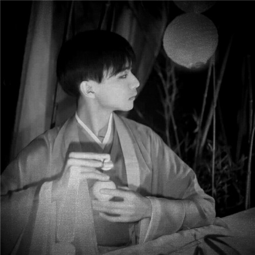 黑白古风男生头像(图71)
