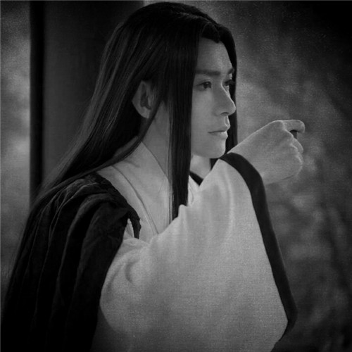 黑白古风男生头像(图67)