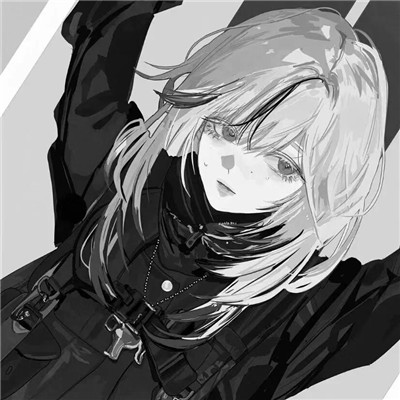 高质量黑白漫画女头(图84)