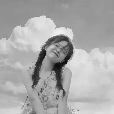 黑白系高清女真人头像(图16)