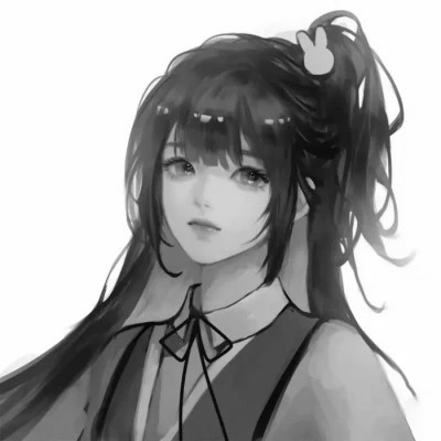 高质量黑白漫画女头(图73)