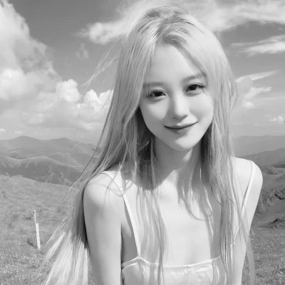 唯美黑白女生头像图片(图21)