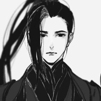 仙气黑白高清好看古风头像男(图69)