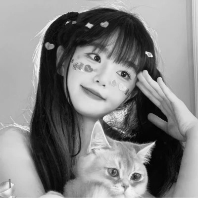 微信女生高清黑白真人头像图片(图110)