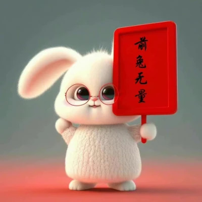 本命年兔年可爱爆款头像图片(图91)