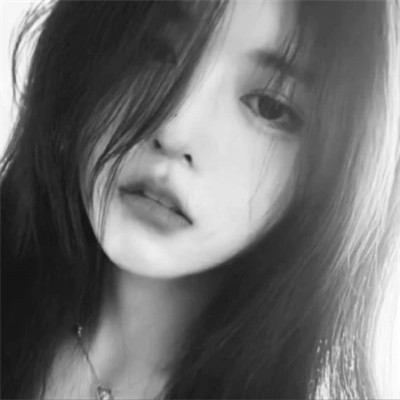 唯美黑白女生头像图片(图49)