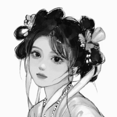 高质量黑白漫画女头(图71)