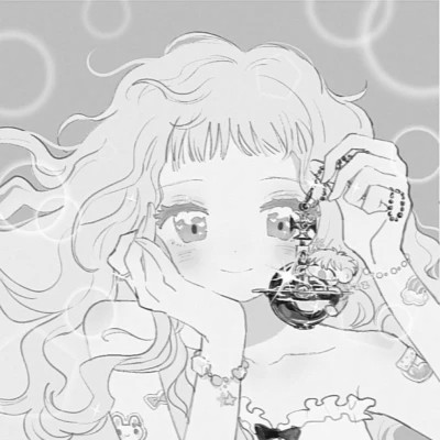 神秘韵味黑白动漫女头图片(图61)