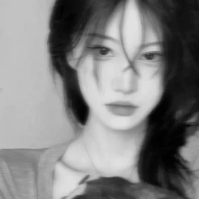 独特高清黑白女生头像(图7)