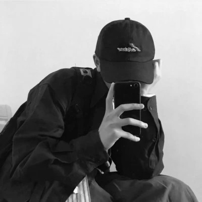 情侣头像高级黑白风格(图111)
